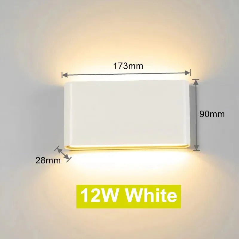 Outdoor Waterproof IP65 6W 12W LED Porch Lights Modern Indoor Decor Up Down Dual - Head Corridor Wall Lamp AC85 - 265V - Lacatang Shop