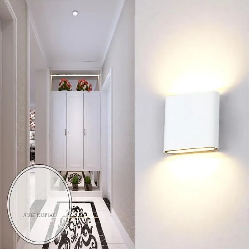 Outdoor Waterproof IP65 6W 12W LED Porch Lights Modern Indoor Decor Up Down Dual - Head Corridor Wall Lamp AC85 - 265V - Lacatang Shop