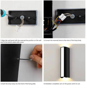 Outdoor Waterproof IP65 Wall Lamp 12w LED Wall Light Modern Indoor/Outdoor Decor Up Down Dual - Head Aluminum Wall Lamp - Lacatang Shop