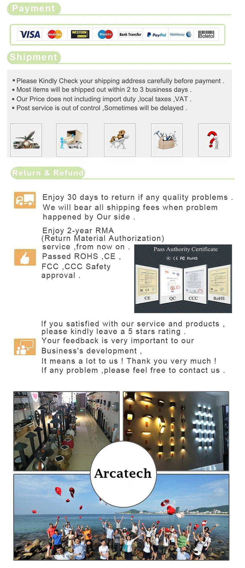 Outdoor Waterproof IP65 Wall Lamp 12w LED Wall Light Modern Indoor/Outdoor Decor Up Down Dual - Head Aluminum Wall Lamp - Lacatang Shop