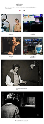 Oute Sound Anchor Microphone Anti - Spray Net Special for Recording Studio Condenser Microphone Karaoke Metal Spray - Proof Microphone Cover - Lacatang Shop