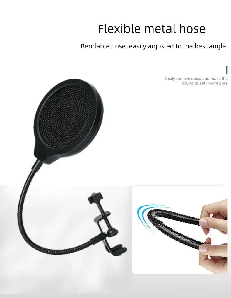 Oute Sound Anchor Microphone Anti - Spray Net Special for Recording Studio Condenser Microphone Karaoke Metal Spray - Proof Microphone Cover - Lacatang Shop
