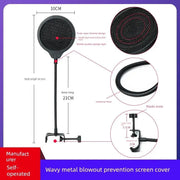 Oute Sound Anchor Microphone Anti - Spray Net Special for Recording Studio Condenser Microphone Karaoke Metal Spray - Proof Microphone Cover - Lacatang Shop