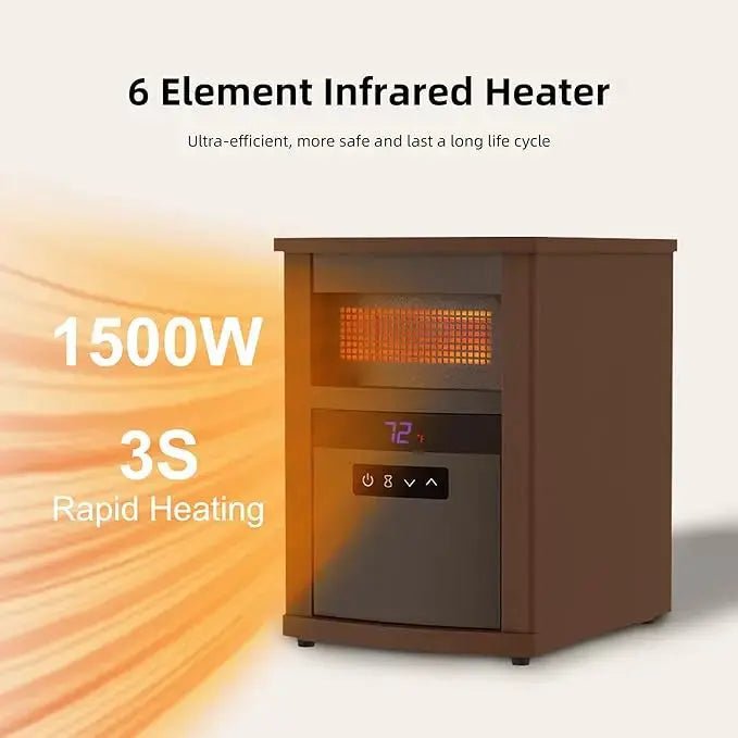 Over Heat Safety Protection Electric Portable Indoor Household Living Room Bedroom Air Space Infrared Quartz Cabinet Heater - Lacatang Shop