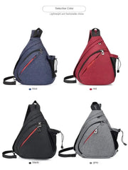 Oxford Cloth Chest Bag Men's Fashionable Crossbody Bag Outdoor Multifunctional Lightweight Casual Small Backpack - Lacatang Shop