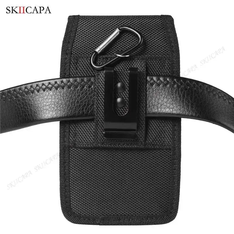 Oxford Cloth Leather Phone Case Pouch For Samsung S24 Ultra Plus Racing Belt Clip Holster Waist Bag For Galaxy A15 A05S A05 A25 - Lacatang Shop
