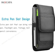 Oxford Cloth Leather Pouch with Belt Clip for Samsung S24 Ultra Plus - Waist Bag for Galaxy A15, A05S, A05, A25 - Lacatang Shop