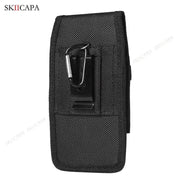 Oxford Fabric Leather Phone Holster with Belt Clip for Samsung S24 Ultra Plus and Galaxy A Series - Lacatang Shop