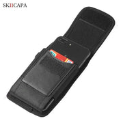 Oxford Fabric Leather Phone Holster with Belt Clip for Samsung S24 Ultra Plus and Galaxy A Series - Lacatang Shop