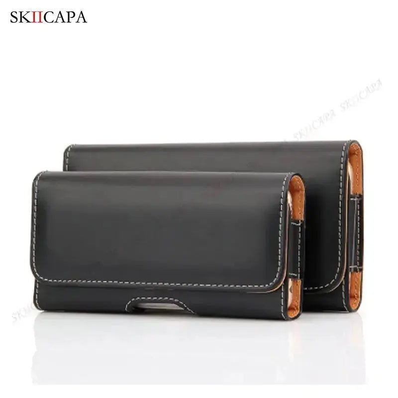 Oxford Fabric Leather Phone Pouch with Belt Clip for Samsung S24 Ultra Plus and Galaxy A Series - Lacatang Shop