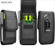 Oxford Fabric Leather Phone Pouch with Belt Clip for Samsung S24 Ultra Plus and Galaxy A Series - Lacatang Shop