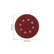 P - 100 5 inch 8 Hole Sanding Discs Grind Paper Sanding Disc~2349 - Lacatang Shop