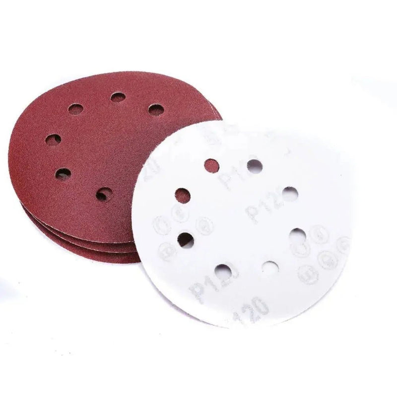 P - 100 5 inch 8 Hole Sanding Discs Grind Paper Sanding Disc~2349 - Lacatang Shop