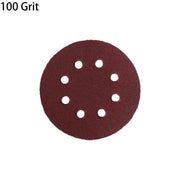 P - 100 5 inch 8 Hole Sanding Discs Grind Paper Sanding Disc~2349 - Lacatang Shop