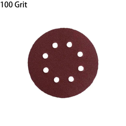 P - 100 5 inch 8 Hole Sanding Discs Grind Paper Sanding Disc~2349 - Lacatang Shop