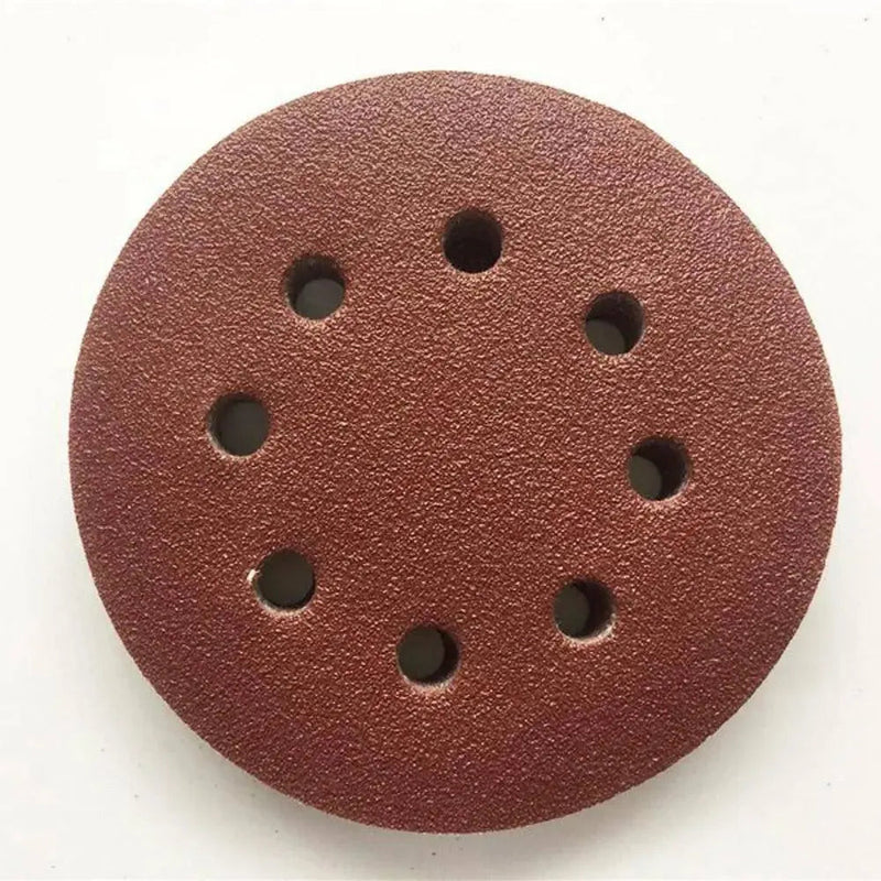 P - 100 5 inch 8 Hole Sanding Discs Grind Paper Sanding Disc~2349 - Lacatang Shop