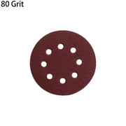 P - 80 5 inch 8 Hole Sanding Discs Grind Paper Sanding Disc~2350 - Lacatang Shop