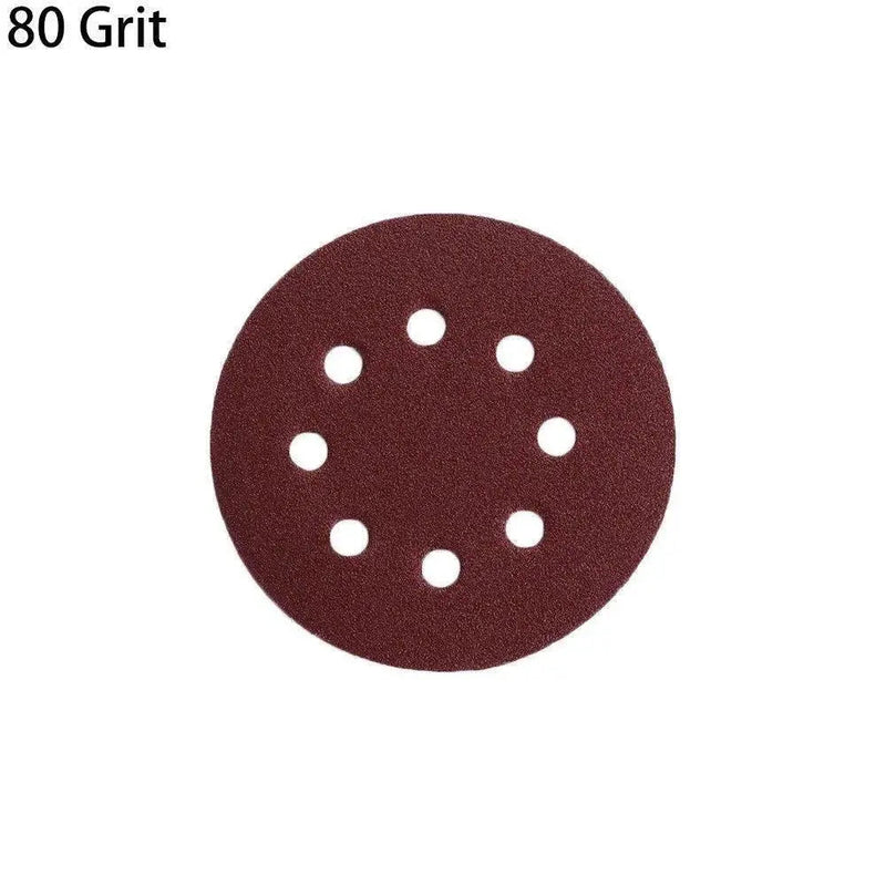 P - 80 5 inch 8 Hole Sanding Discs Grind Paper Sanding Disc~2350 - Lacatang Shop