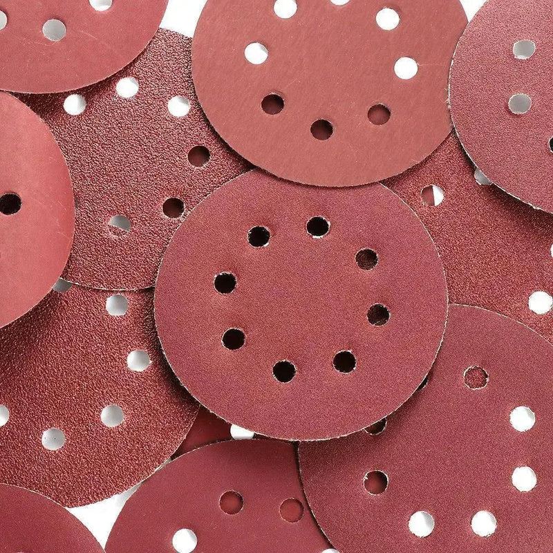 P - 80 5 inch 8 Hole Sanding Discs Grind Paper Sanding Disc~2350 - Lacatang Shop
