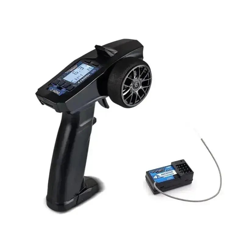 P32 Turbo Racing 91803G - C 2.4G 4CH VT system LCD Display Radio Transmitter Remote Controller with Receiver for RC Car Boat - Lacatang Shop