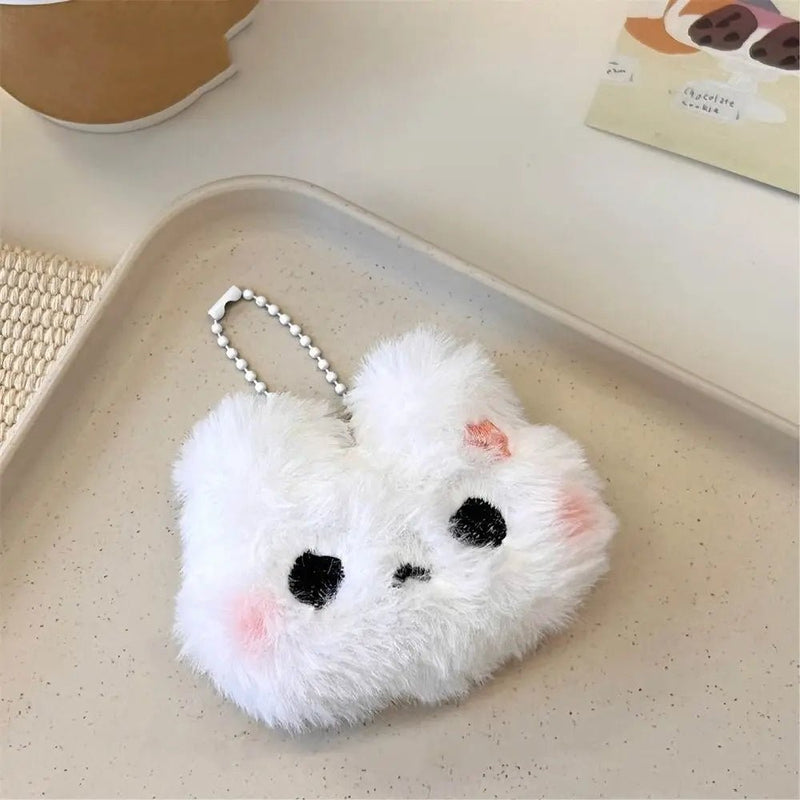 Plush Stuffed Rabbit Plush Keychain Crying Bunny Blush Angry Rabbit Blush Angry Rabbit Plush Pendant Korean Style Soft - Lacatang Shop