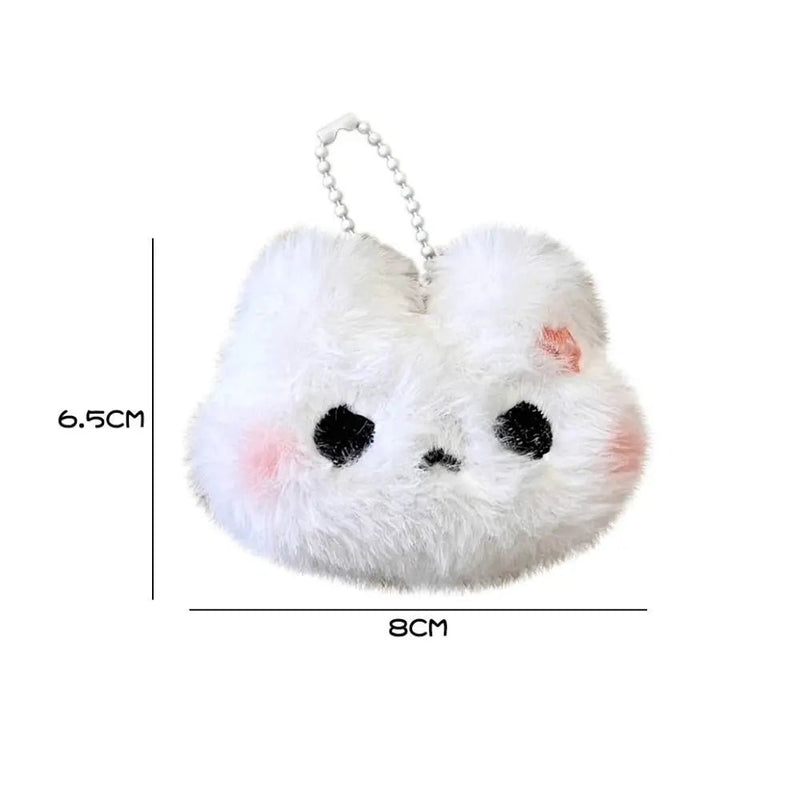 Plush Stuffed Rabbit Plush Keychain Crying Bunny Blush Angry Rabbit Blush Angry Rabbit Plush Pendant Unique Design Korean Style - Lacatang Shop