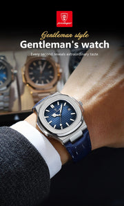 POEDAGAR Luxury Man Wristwatch Waterproof Luminous Date Leather Men's Watches Sports Square Men Watch Casual Quartz Male Clocks - Lacatang Shop