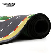 Portable 1.6x0.9m Turbo Racing Rubber Mat for Mini RC Car Table Racing Accessories - Lacatang Shop