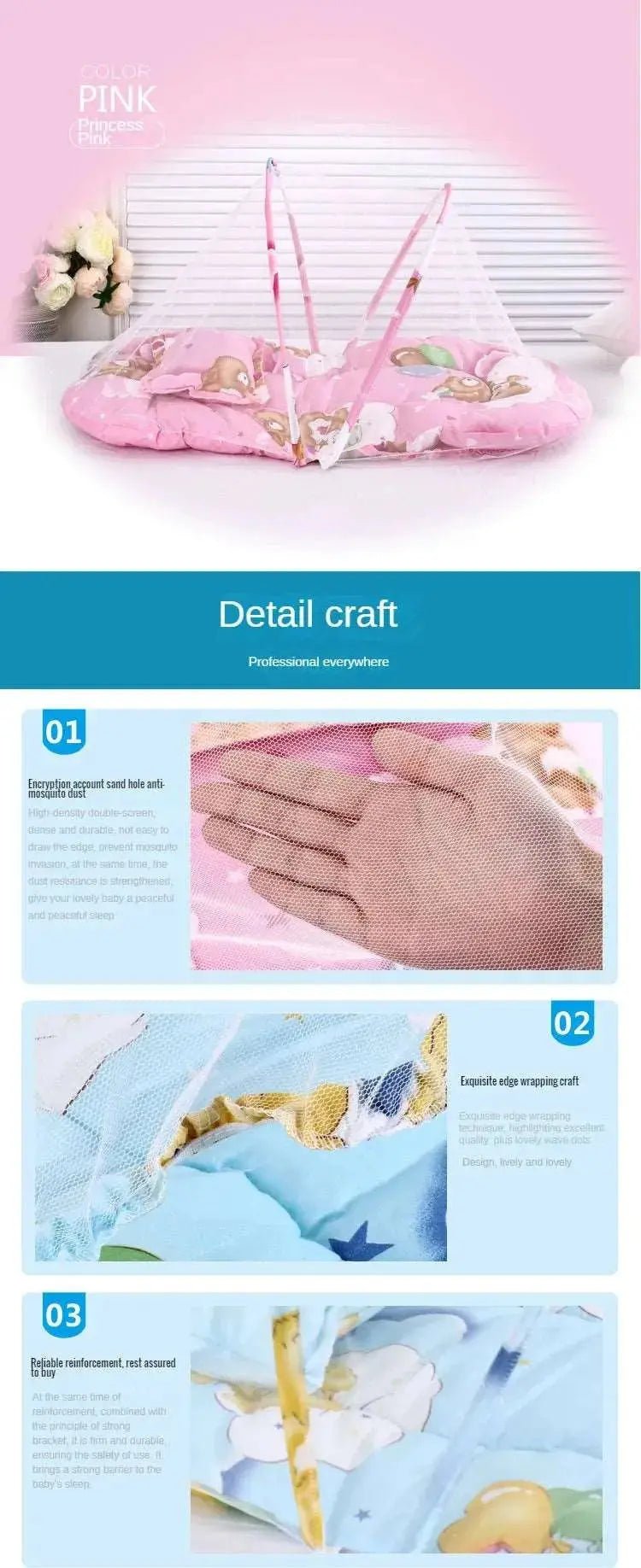 Portable Bionic Travel Crib: Compact and Pressure - Resistant Folding Bed for Newborns - Lacatang Shop