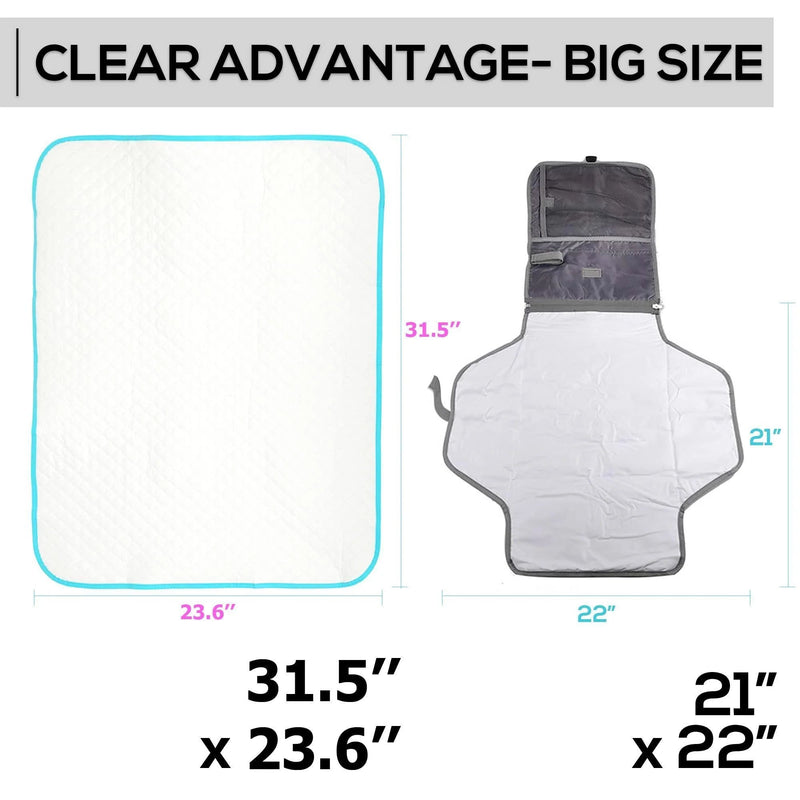 Portable Changing Pad for Home & Travel Waterproof Reusable Extra Large Size - Lacatang Shop