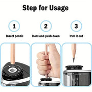 Portable Electric Pencil Sharpener - Effortless Precision for Creatives - Lacatang Shop