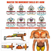 Portable Multifunctional Push - Up Board Set with Handles Foldable Fitness Equipment for Chest Abdomen Arms and Back Training - Lacatang Shop