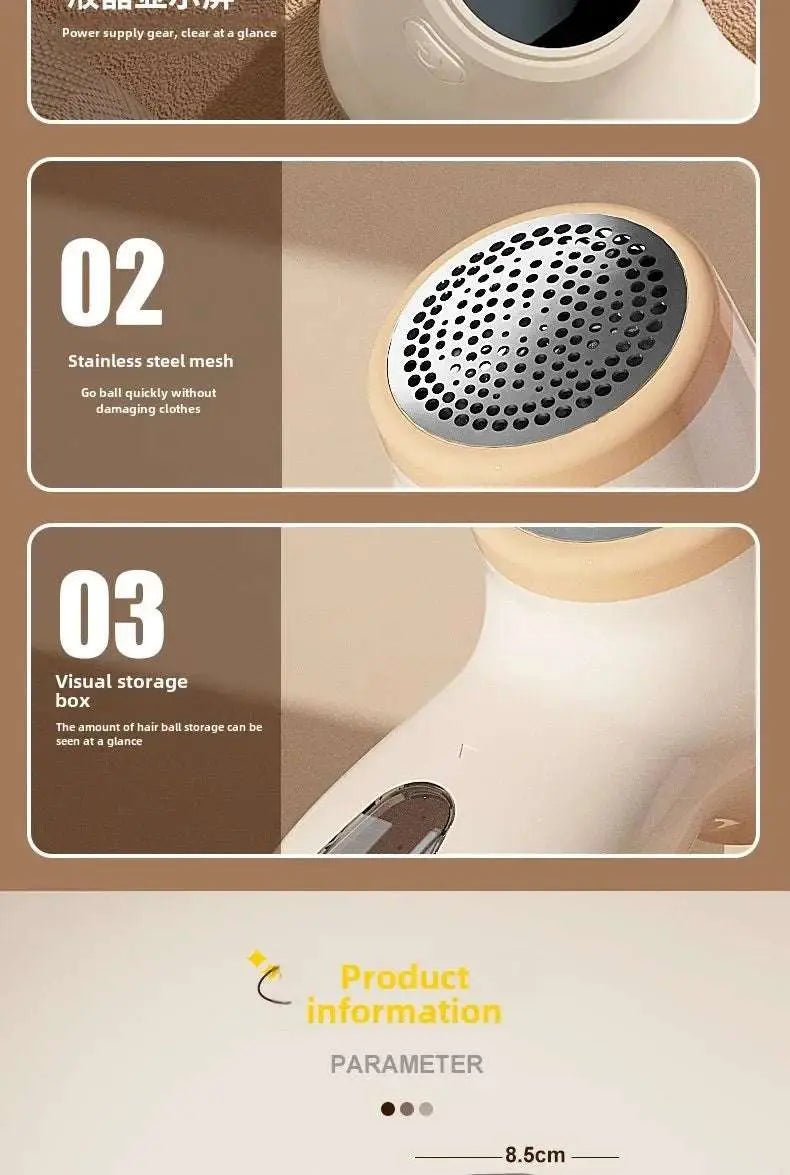 Portable Rechargeable Fabric Shaver New Lint Remover for Clothes Sweaters and Sofas Quickly Removes Lint & Pills Home Essential - Lacatang Shop