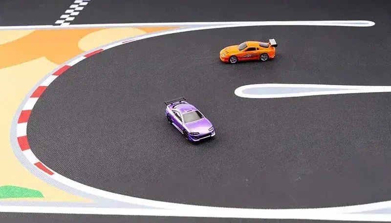 Portable Turbo Racing Rubber Track Mat for 1:76 RC Cars - 160x90cm & 180x80cm Options - Lacatang Shop