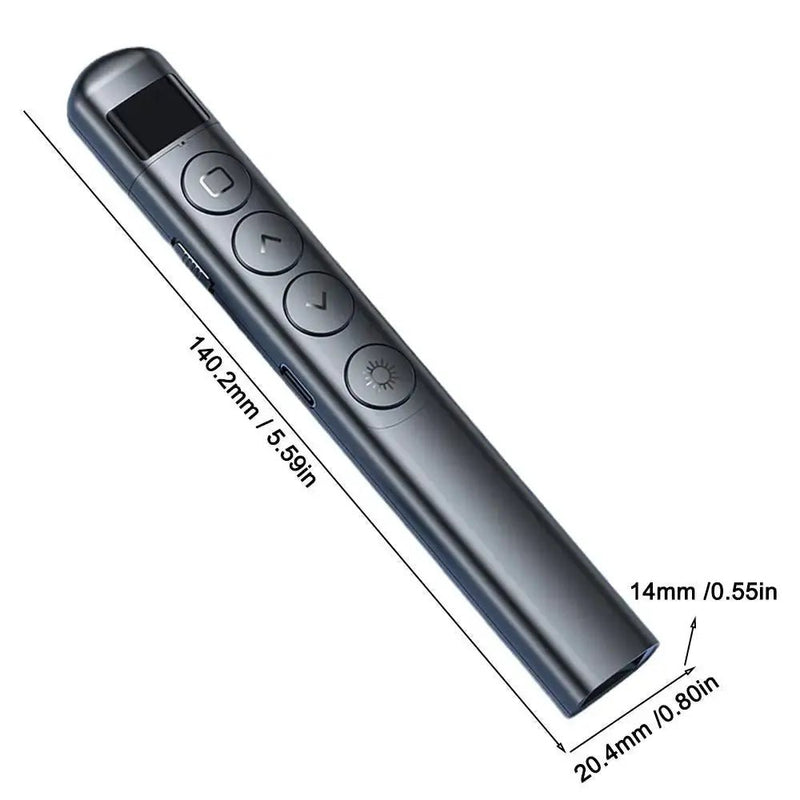 PPt Remote Control Pen With Digital Display S5 /s7/s9 Multifunctional Teaching Wireless Flipper Pointer Pen With Charging Cable - Lacatang Shop