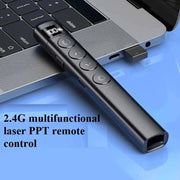 PPt Remote Control Pen With Digital Display S5 /s7/s9 Multifunctional Teaching Wireless Flipper Pointer Pen With Charging Cable - Lacatang Shop