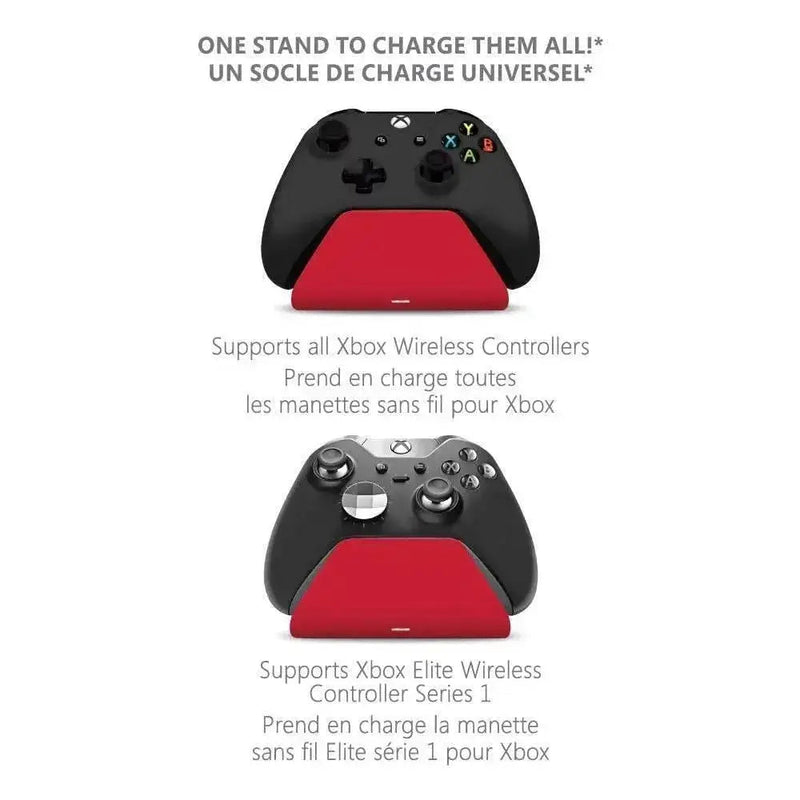 Pulse Red Universal Xbox Pro Charging Stand with 1100 Mah Rechargeable Battery, Charging Station for Xbox Series XS and Xbox One - Lacatang Shop
