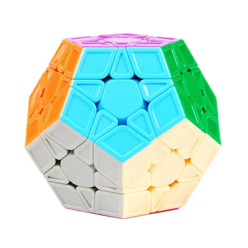 QIYI Stickerless Megaminx Magic Cube - Professional 12 - Sided Speed Puzzle for Kids and Educational Play - Lacatang Shop