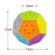 QIYI Stickerless Megaminx Magic Cube - Professional 12 - Sided Speed Puzzle for Kids and Educational Play - Lacatang Shop