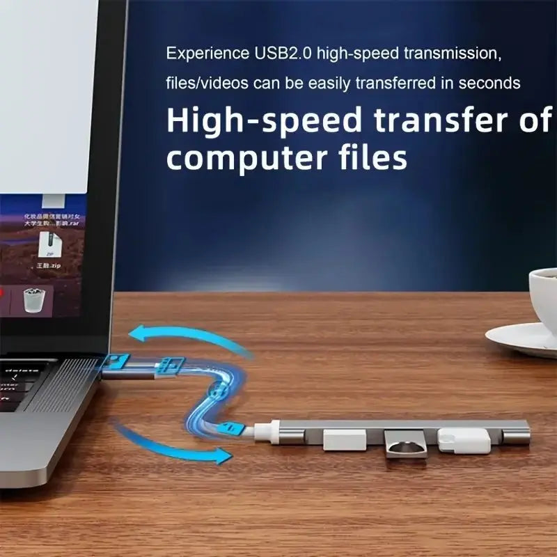 QuadConnect USB 3.0 Hub - Speedy Type - C Splitter - Lacatang Shop