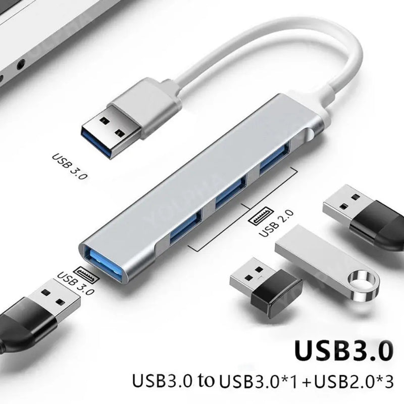 QuadConnect USB 3.0 Hub - Speedy Type - C Splitter - Lacatang Shop