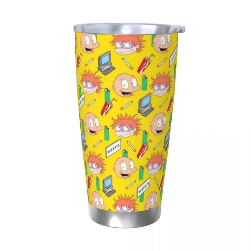 R - Rugrats 20oz Stainless Steel Insulated Thermal Coffee Car Cup Cold Hot Mugs Vacuum Flask - Lacatang Shop