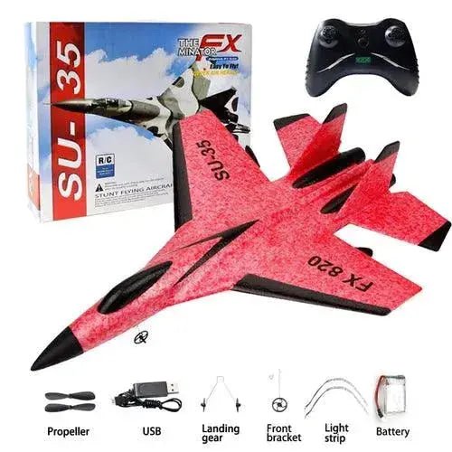 Rc Foam Aircraft Su - 35 Plane 2.4g Radio Control Glider Remote Control - Lacatang Shop