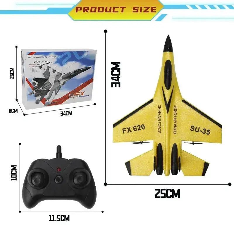 RC Foam Aircraft SU - 35 Plane 2.4G Radio Control Glider Remote Control - Lacatang Shop