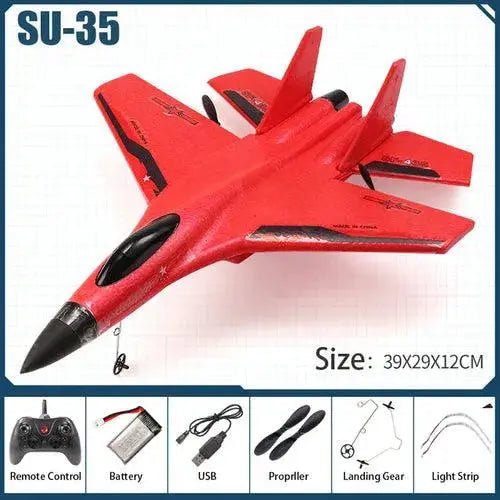 Rc Foam Aircraft Su - 35 Plane 2.4g Radio Control Glider Remote Control - Lacatang Shop