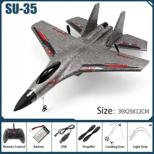 Rc Foam Aircraft Su - 35 Plane 2.4g Radio Control Glider Remote Control - Lacatang Shop