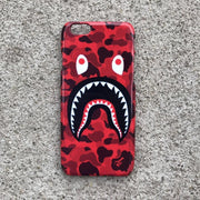 Red Camo Shark Mouth iPhone Case - Lacatang Shop