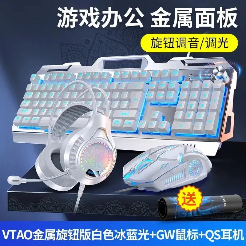 RGB Gamer Keyboard Gaming Keyboard and Mouse Headphone Gamer Kit Backlit USB Wired Computer KeyboardFor Pc Laptop 3 In1 Teclado - Lacatang Shop