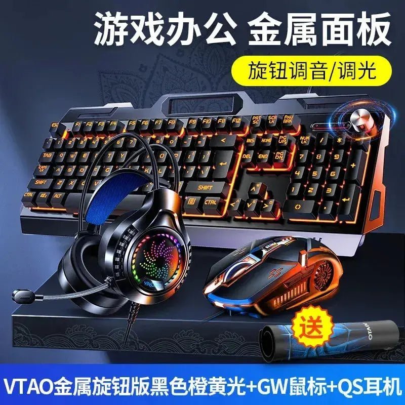 RGB Gamer Keyboard Gaming Keyboard and Mouse Headphone Gamer Kit Backlit USB Wired Computer KeyboardFor Pc Laptop 3 In1 Teclado - Lacatang Shop