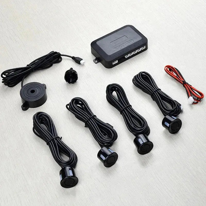 Risingon 12V 22mm Car Parking Sensor Kit Universal 4 Sensors Buzzer Reverse Backup Radar Sound Alert Indicator Probe System - Lacatang Shop